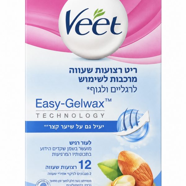 רצועות שעווה לרגליים ולגוף Veet